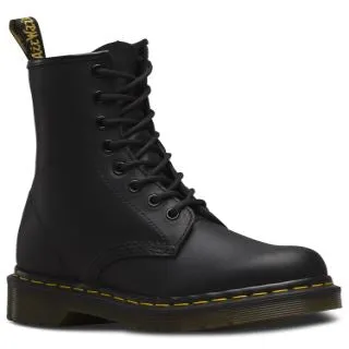 1460 Black Greasy Leather Lace Up Boot