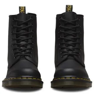 1460 Black Greasy Leather Lace Up Boot