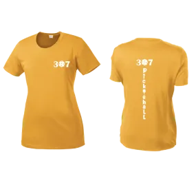 307 Wyoming Pickleball Club | Women’s Short Sleeve Crewneck Athletic Shirts | 100% Polyester