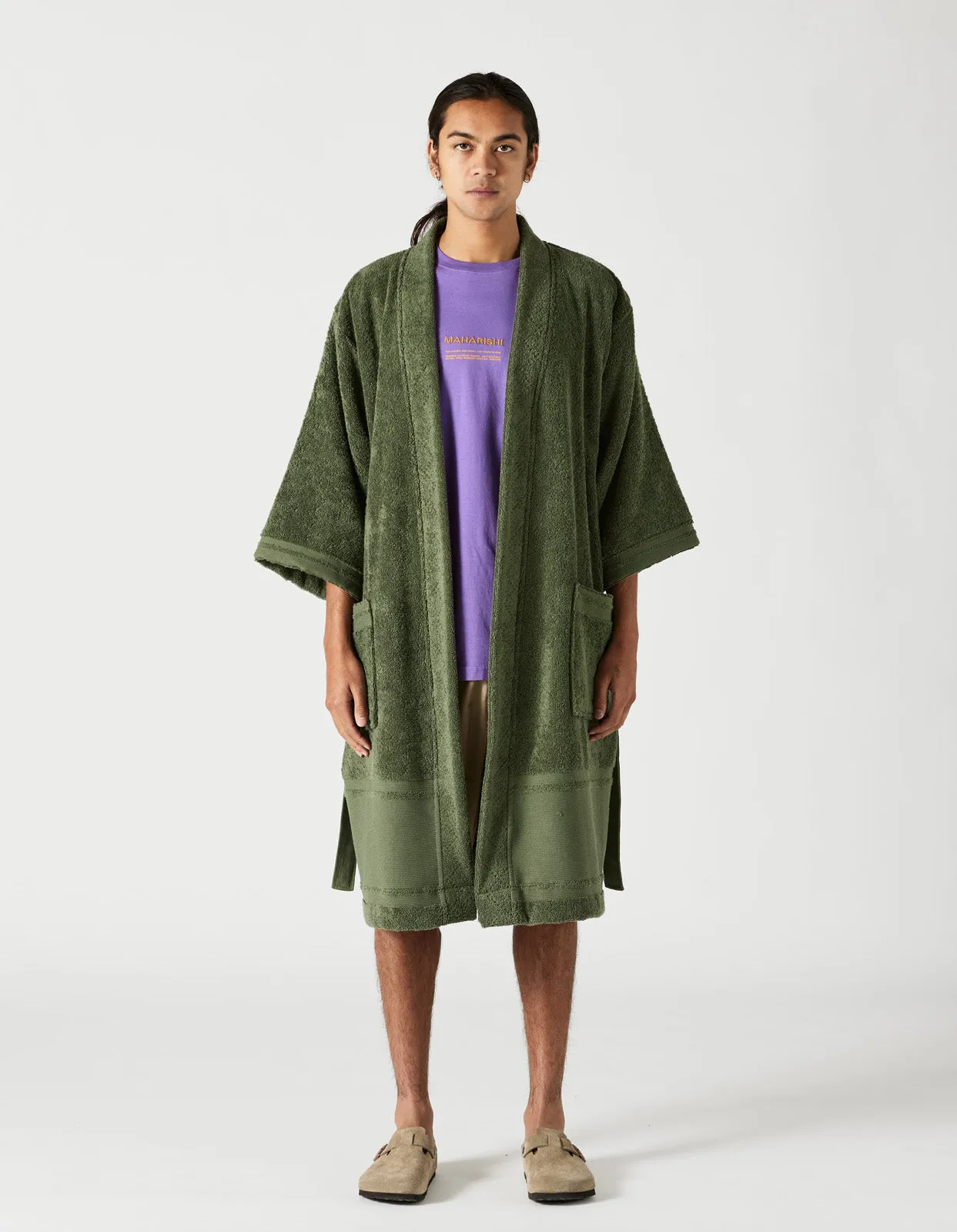 9872 Kimono Robe · Organic Cotton 700 Olive