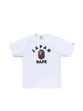 A Bathing Ape Japan College City Tee White