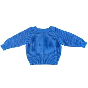 A Dream Come Blue - Chunky Knit Bamboo Sweater