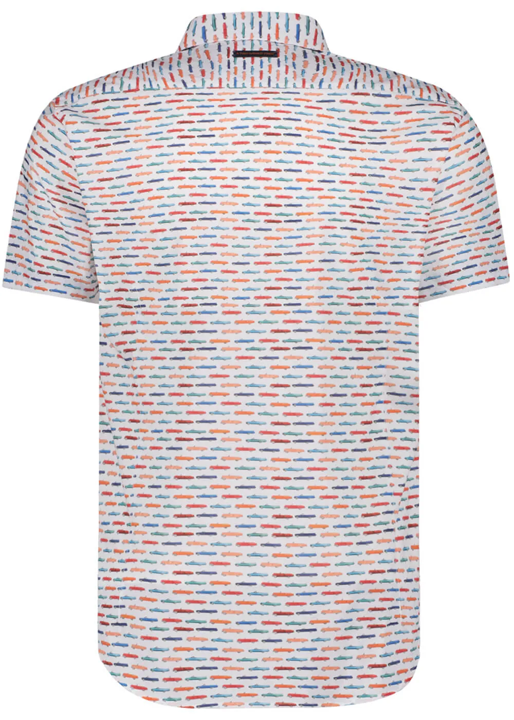 A Fish Named Fred Cadillac Short Sleeve Shirt Coral