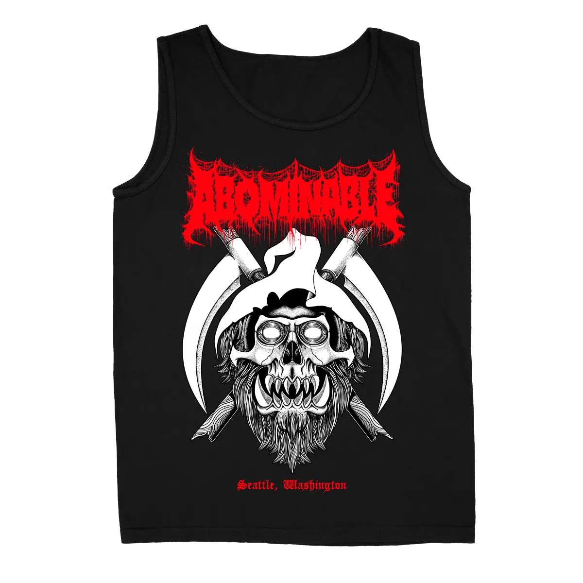 Abominable Electronics "Black Metal Yeti" Black Tank Top