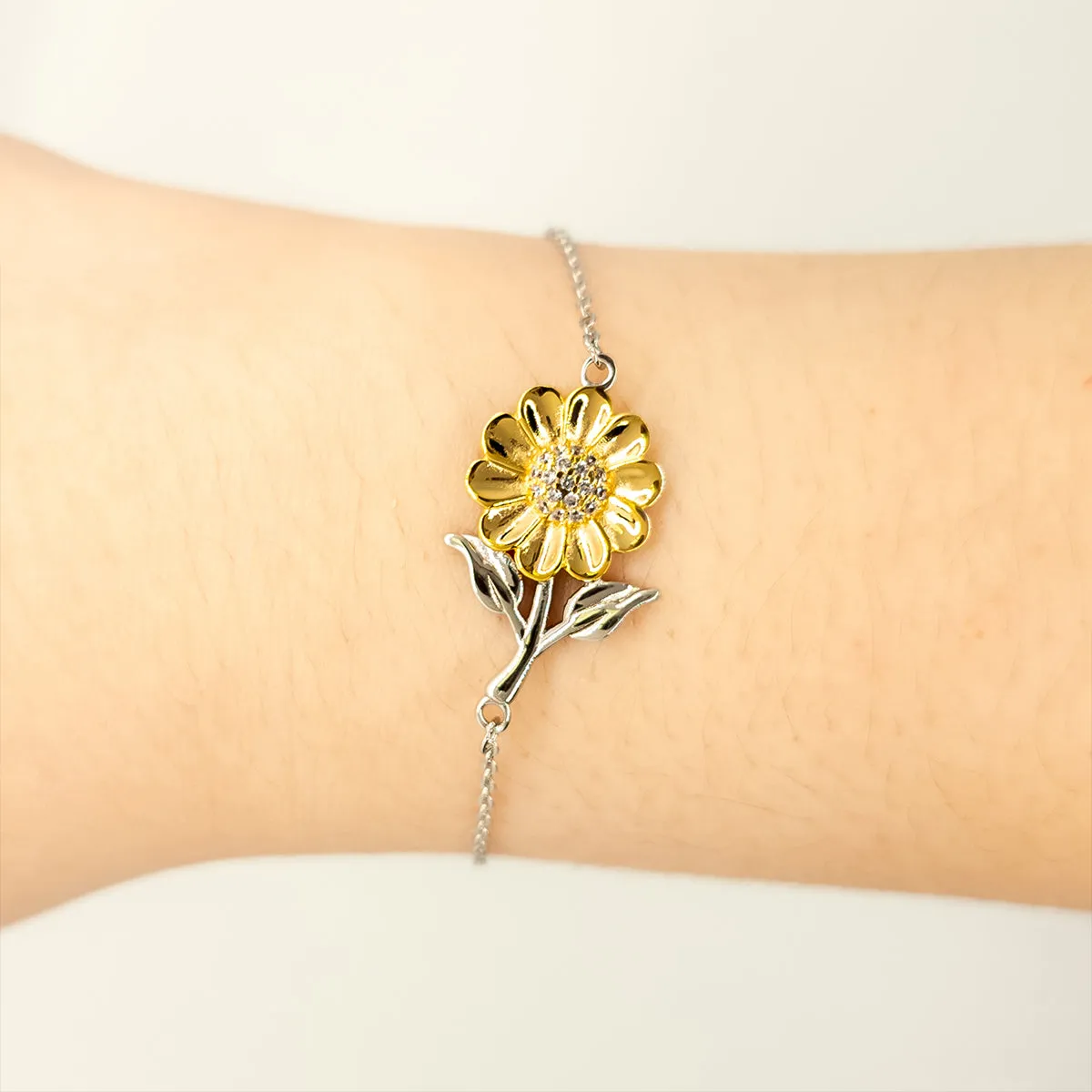 Abuelo Gift. Birthday Meaningful Gifts for Abuelo, To me You are the World. Standout Appreciation Gifts, Sunflower Bracelet with Message Card for Abuelo