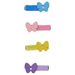 Accessorize London Butterfiy Salon Clips Set Of 4