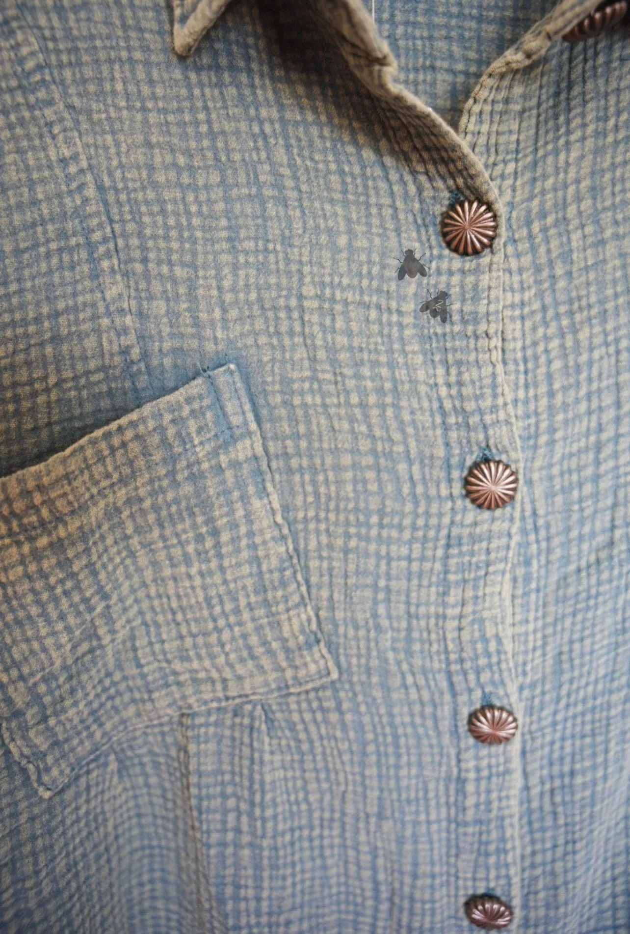 ACRES BUTTON UP * TEAL