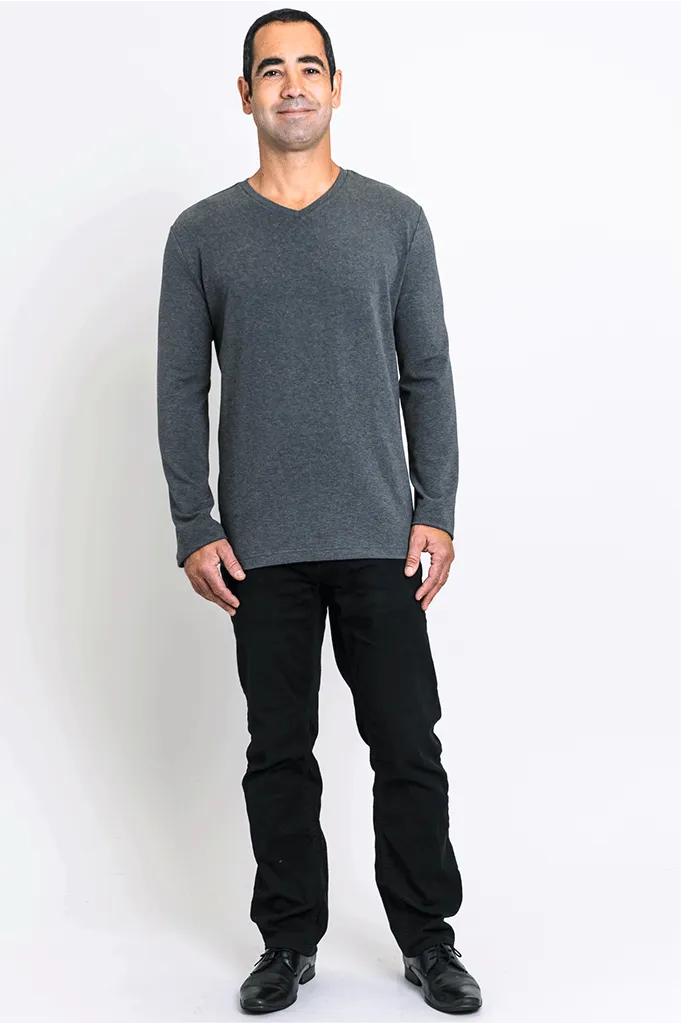 Adam Long Sleeve, Graphite, Bamboo