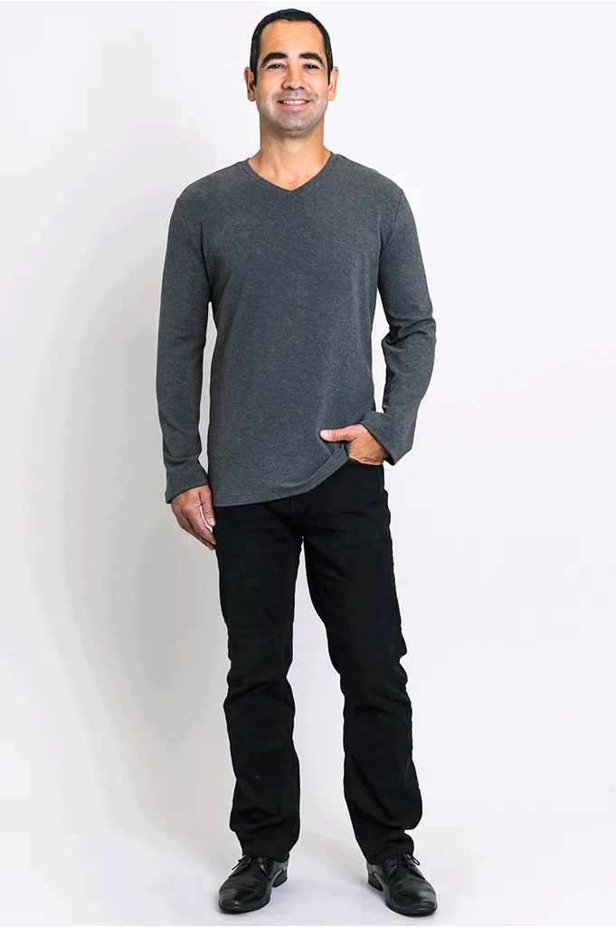 Adam Long Sleeve, Graphite, Bamboo