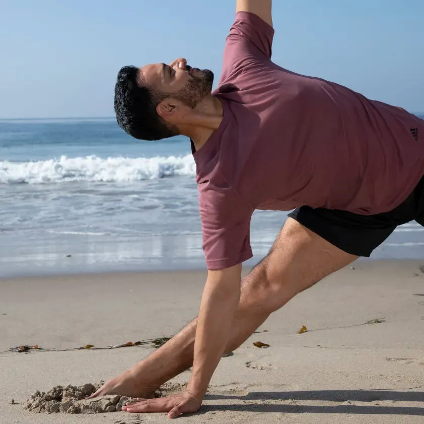 Adidas Men's Yoga Training Tshirt -Maroon