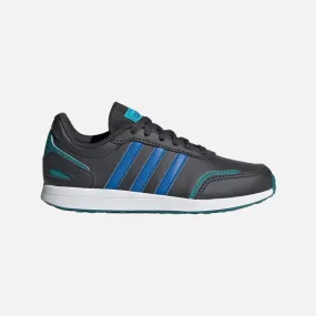 Adidas VS Switch 3 Lifestyle Running Lace Kids Unisex Shoes (4-7Year) -Carbon/Bright Royal/Arctic Fusion