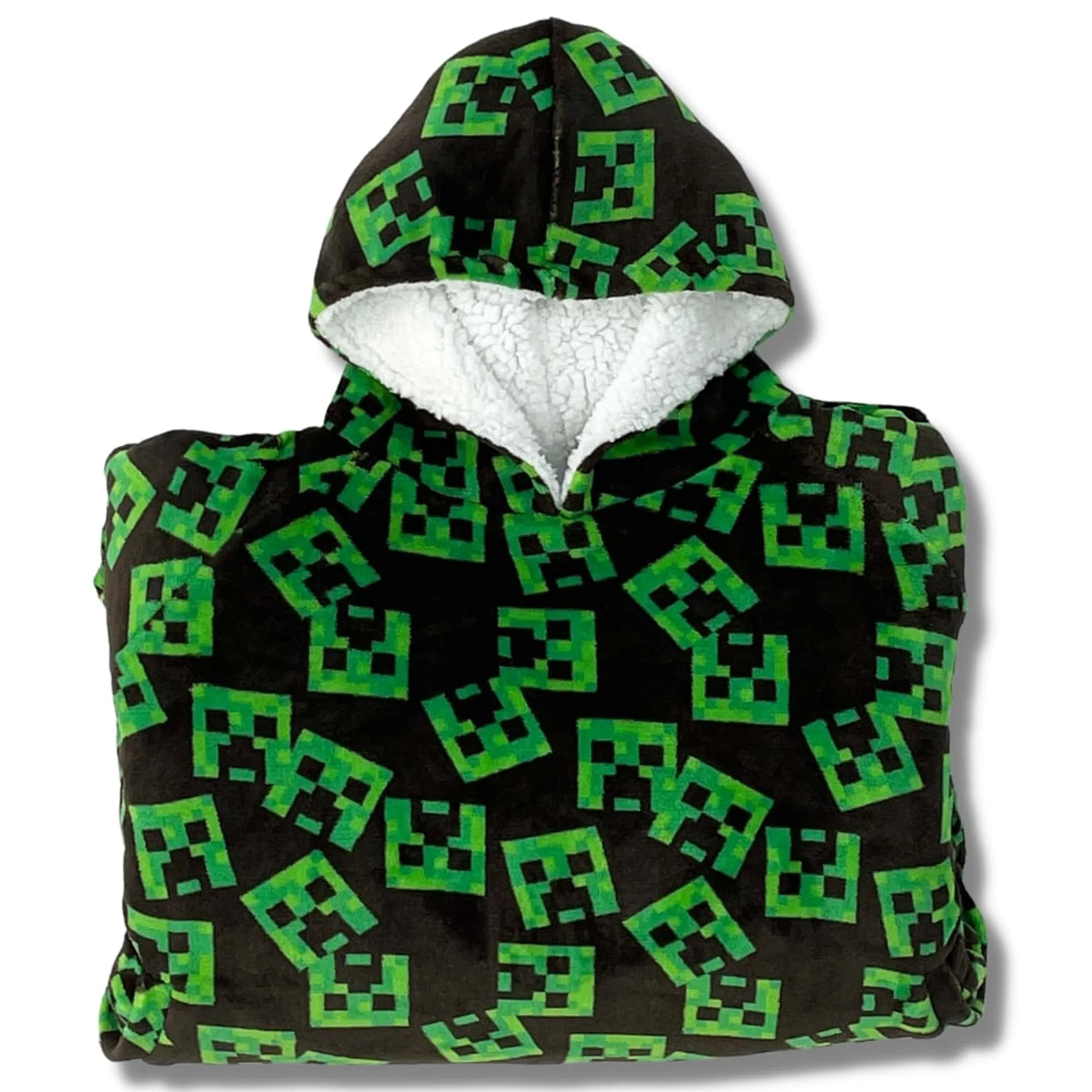 Adults Minecraft Fleece Hoodie Blanket