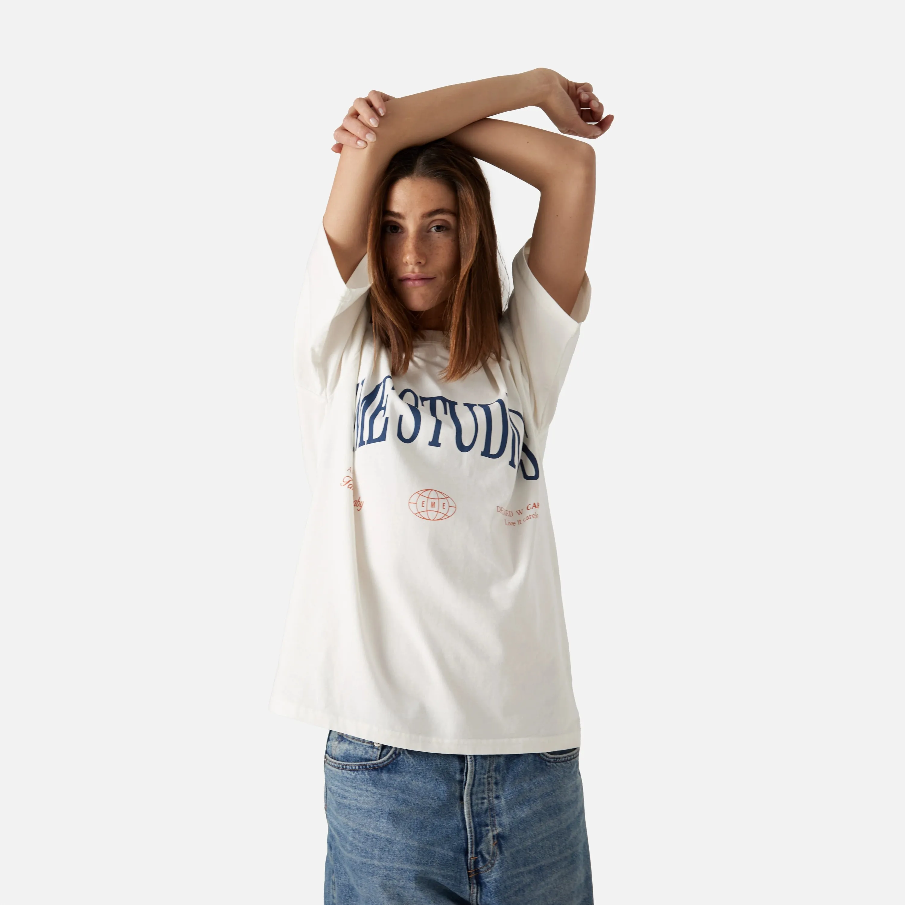 Airline Cream Oversized Tee