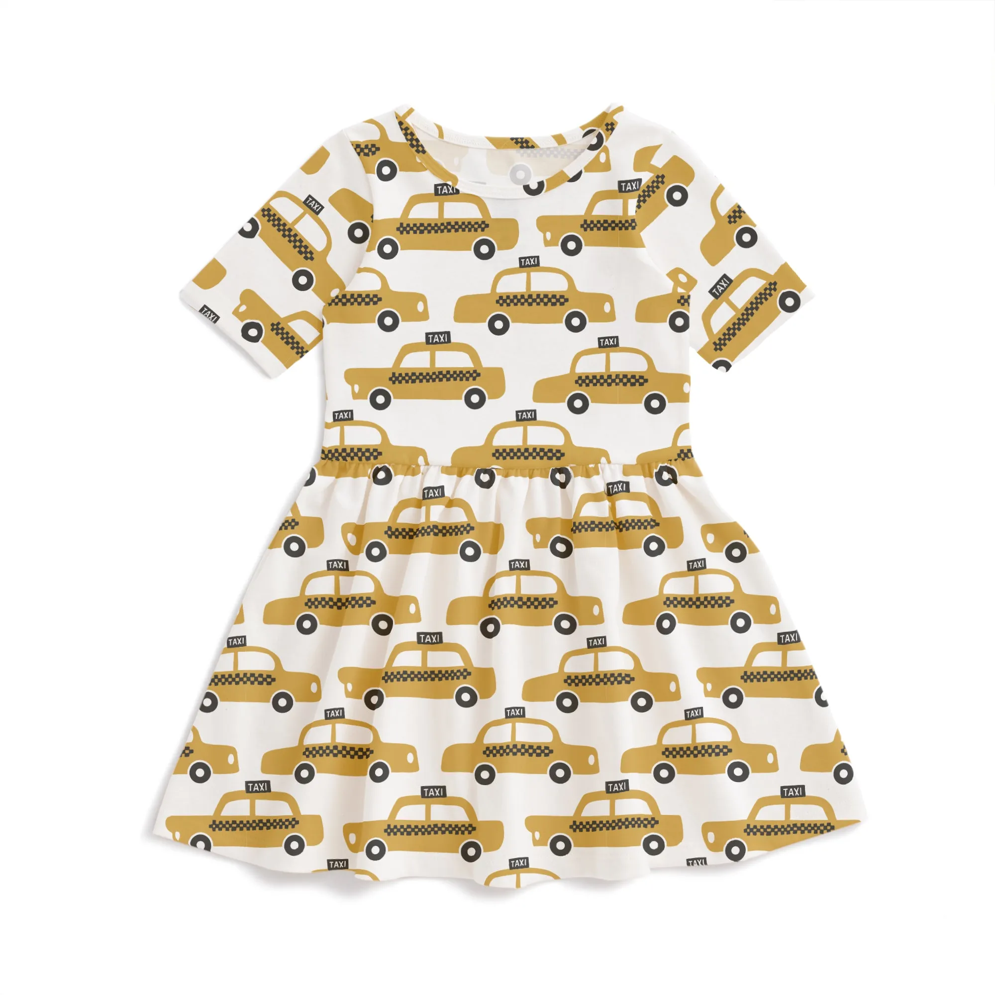 Alberta Dress - Taxi Cabs Yellow