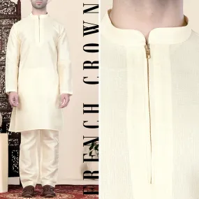 Albescent Cream Kurta Set