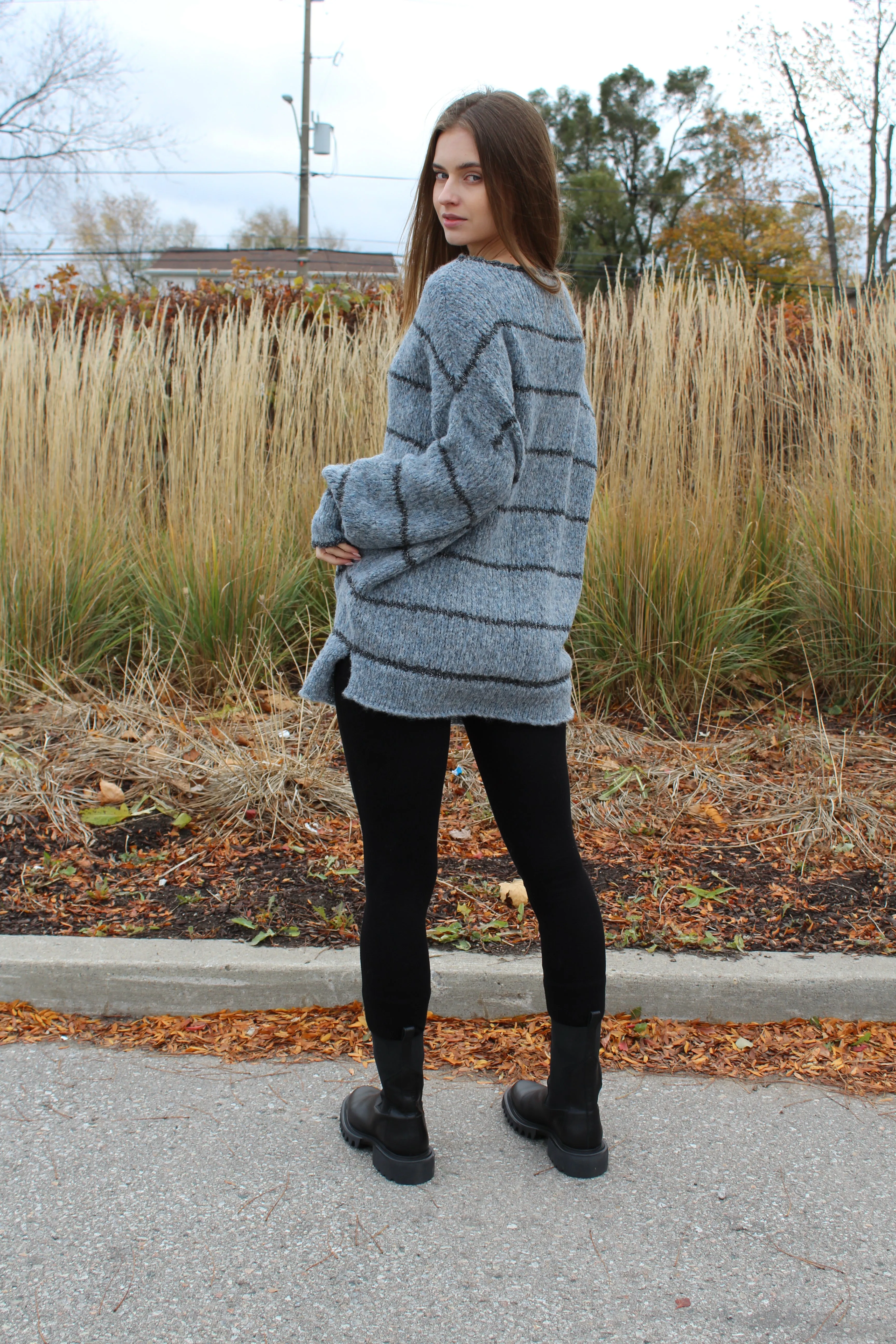 Alpaca wool oversized sweater .