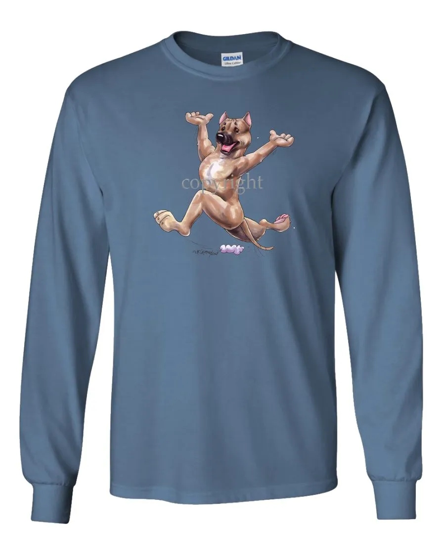 American Staffordshire Terrier - Happy Dog - Long Sleeve T-Shirt