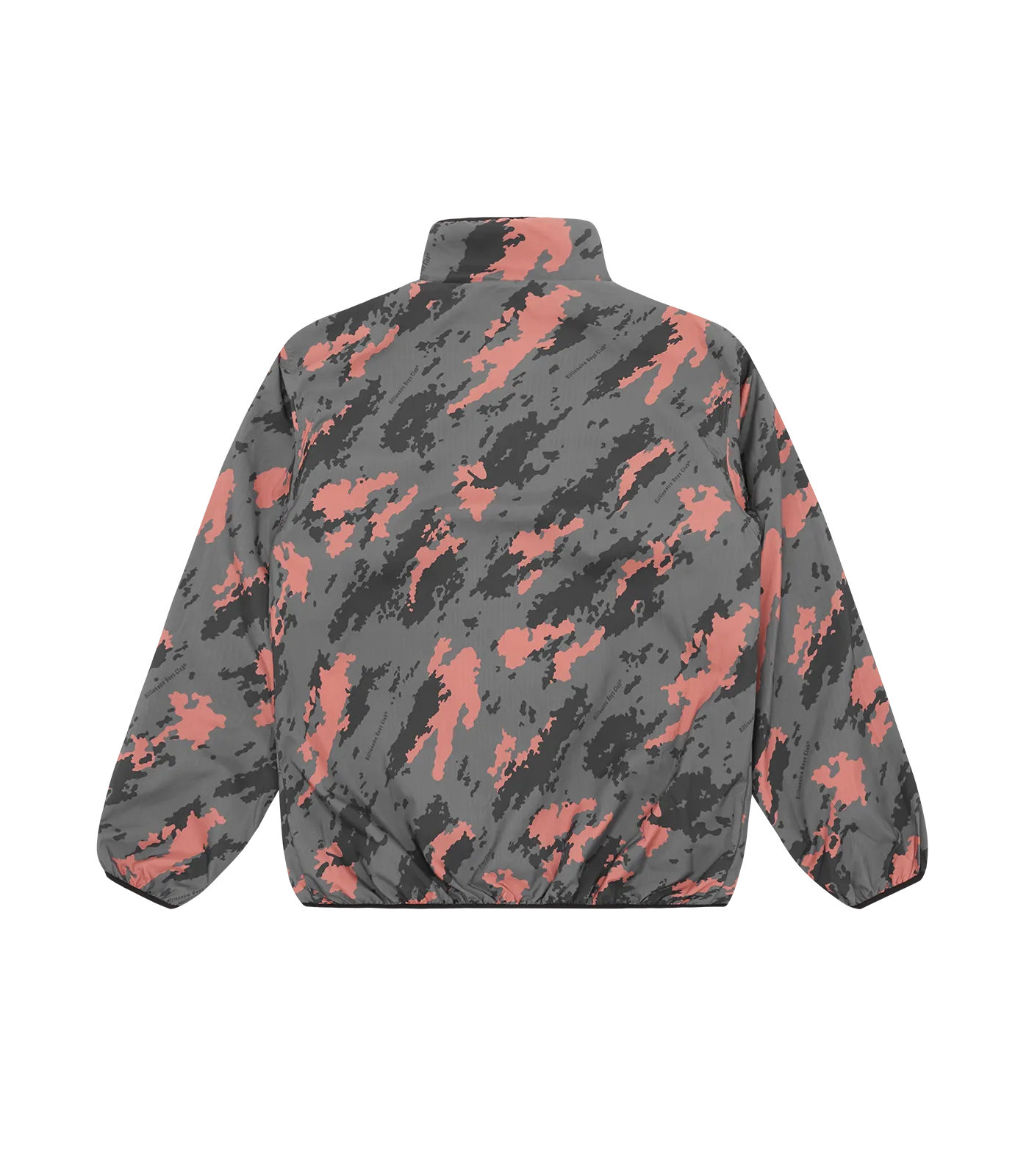 A/O CAMO PRINT REVERSIBLE FLEECE JACKET - GREEN/GREY