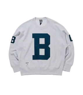 APPLIQUE LOGO SWEATSHIRT 'B' - ASH GREY