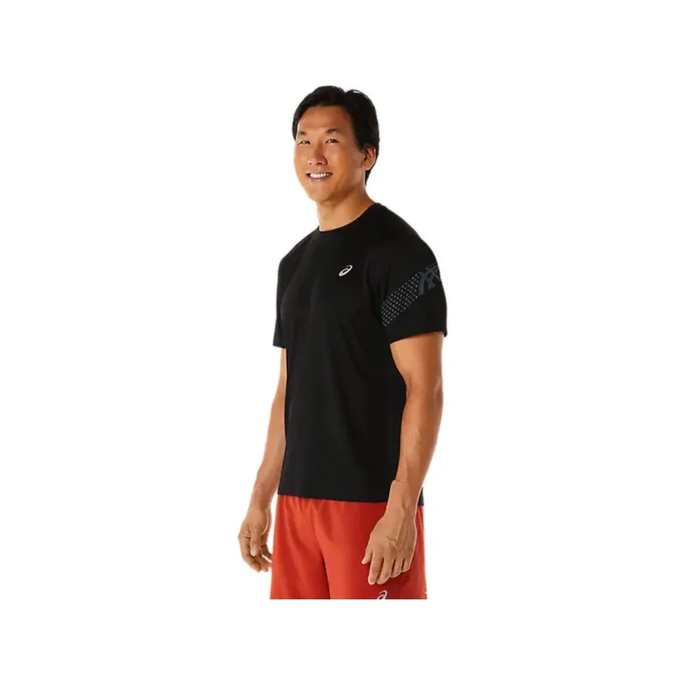 ASICS Men's Icon Short Sleeve Top (Performance Black/Grey)