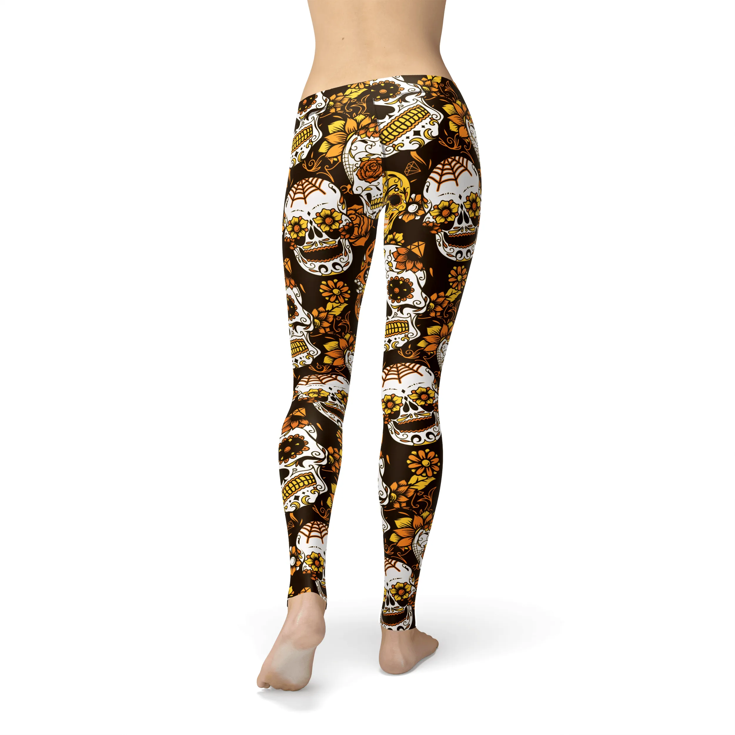 Avery Orange Sugar Skulls Leggings