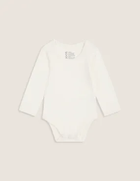 Baby Long Sleeve Bodysuit - Natural White