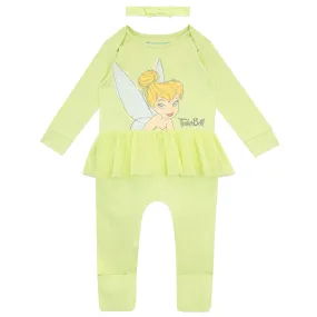 Baby Tinker Bell Footies and Headband