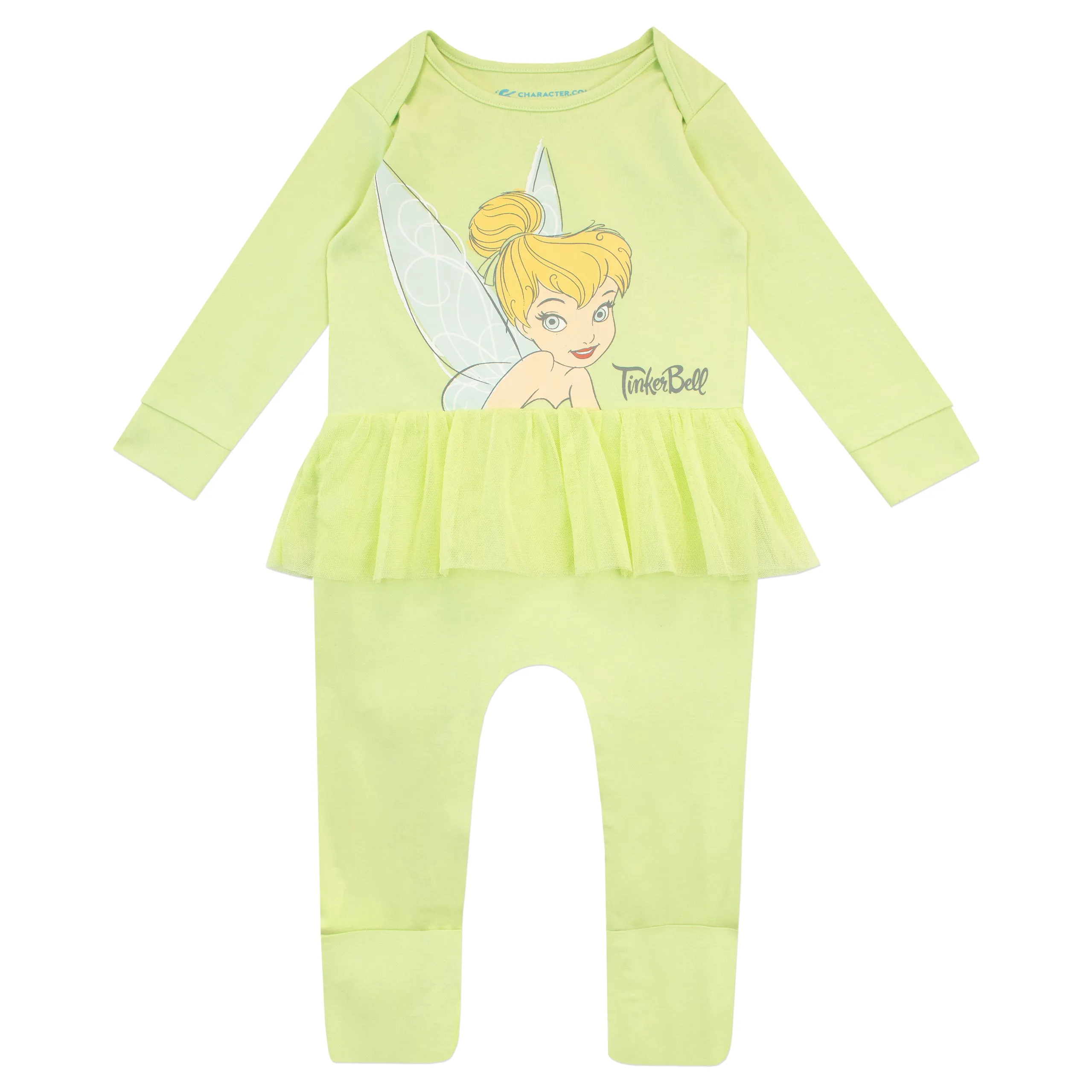 Baby Tinker Bell Footies and Headband