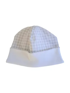 Baby's "Grey Checks" Unisex Pima Cotton Hat