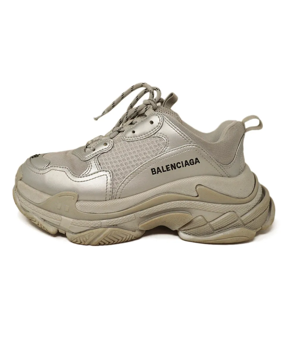 Balenciaga Grey Platform Sneakers sz 9