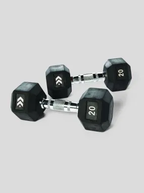 BARRY'S RUBBER DUMBBELL SET