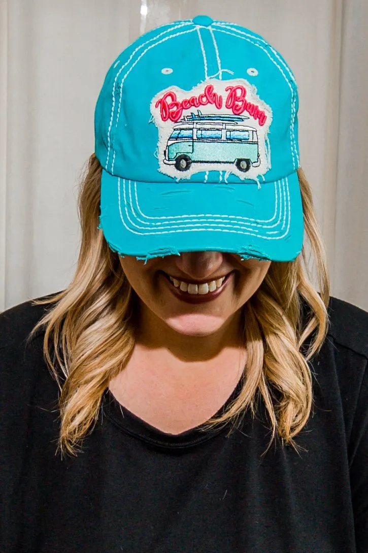 Beach Bum Turquoise  Hat