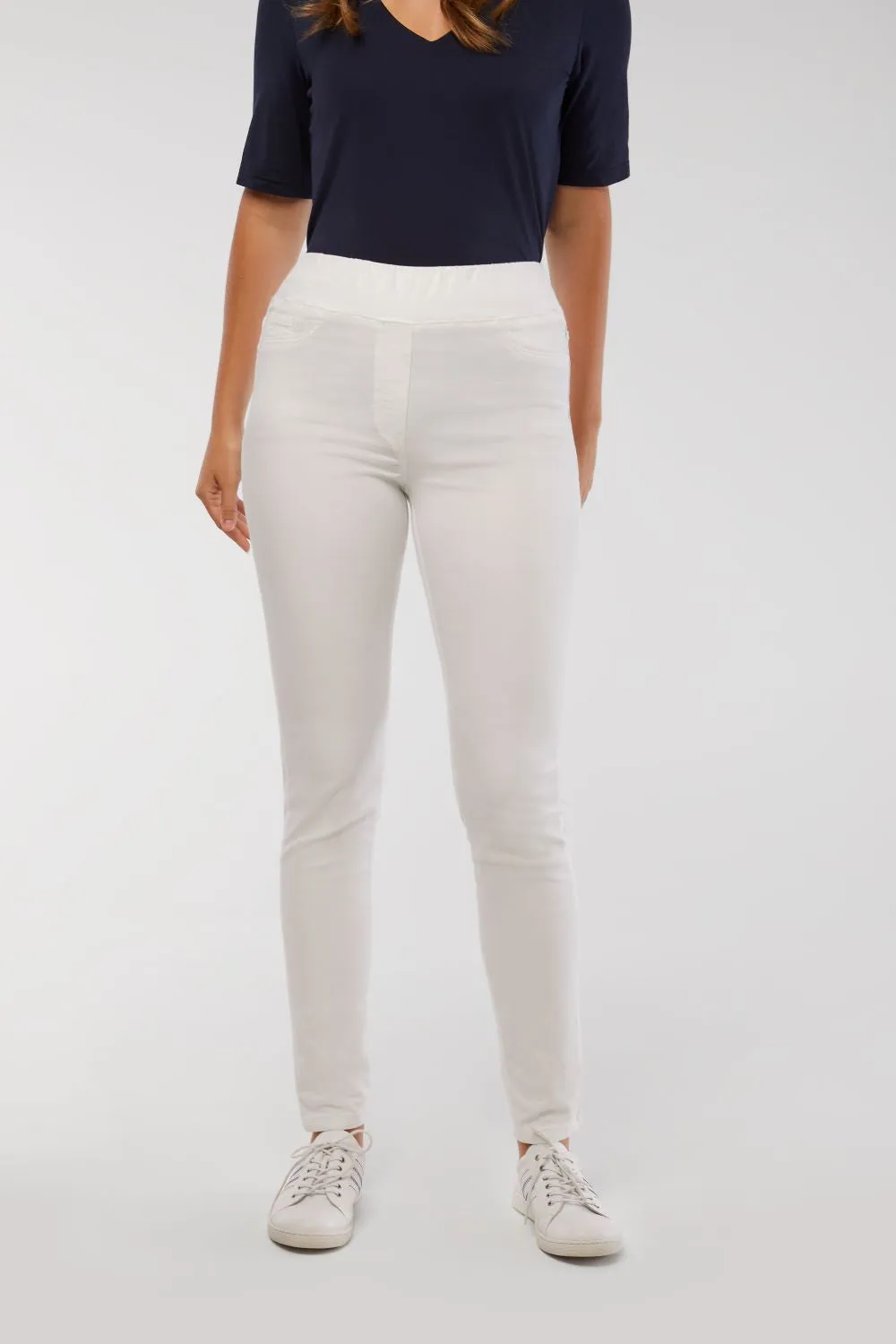 Bengajean® Full Length Skinny Leg - White