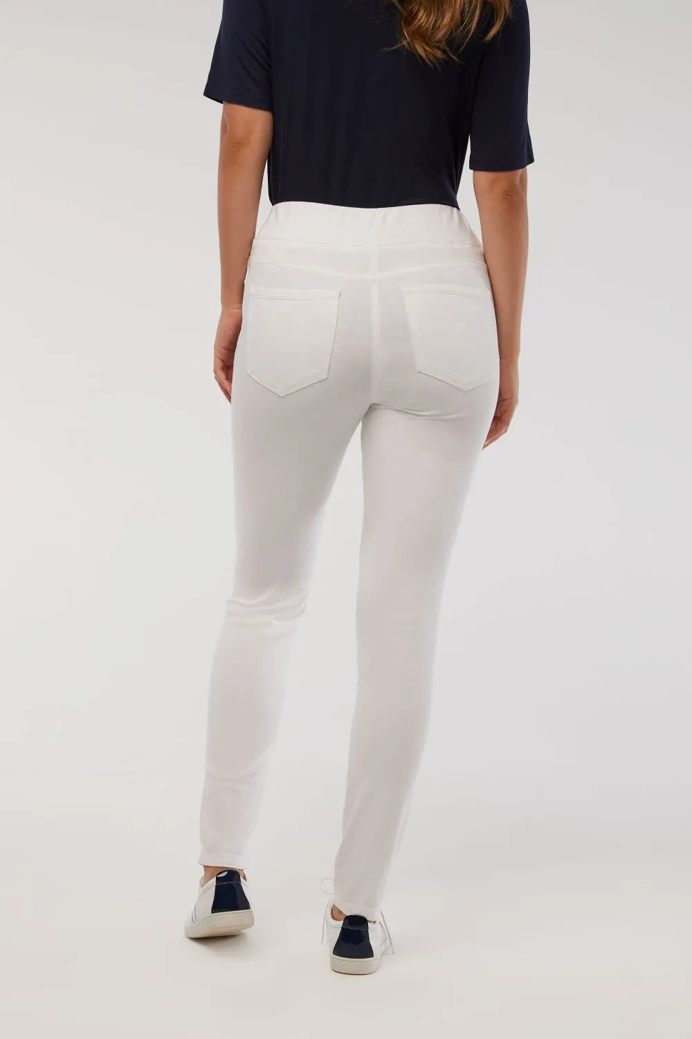 Bengajean® Full Length Skinny Leg - White