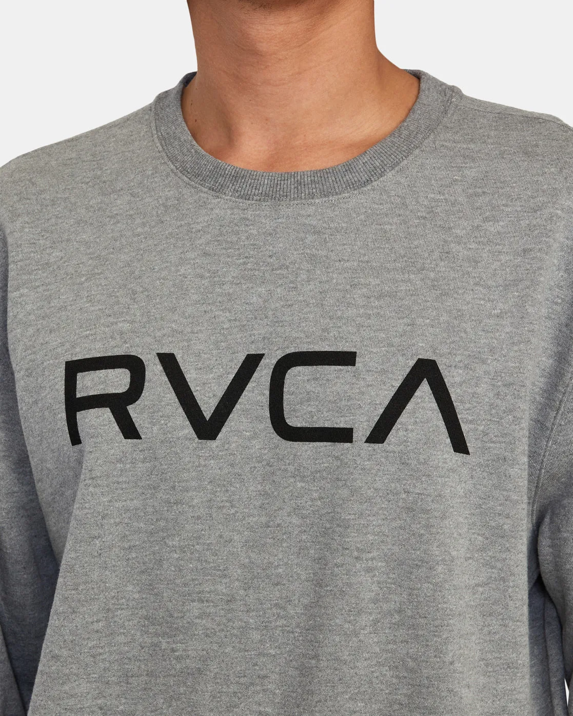 Big RVCA Crewneck Sweatshirt - Athletic Heather