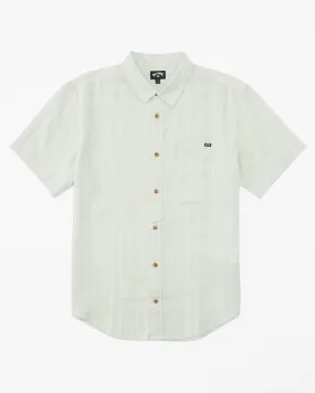 Billabong Daily Hemp Short Sleeve Woven Shirt - Dusty Aqua