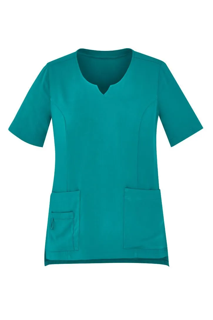 Biz Care Womens Avery Round Neck Scrub Top (CST942LS)