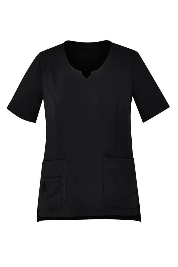 Biz Care Womens Avery Round Neck Scrub Top (CST942LS)