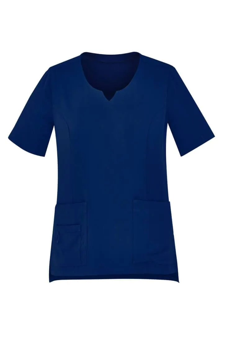 Biz Care Womens Avery Round Neck Scrub Top (CST942LS)