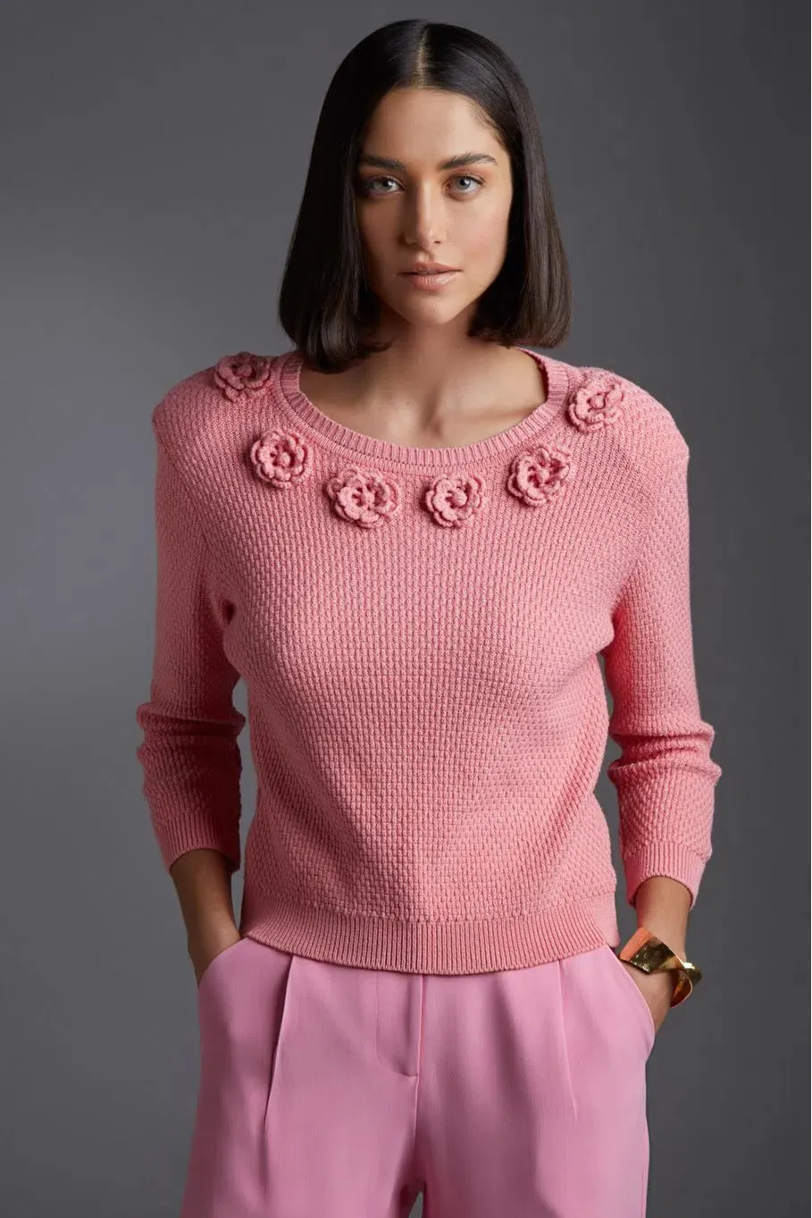 BLUSA IORANE MAYA TRICOT ROSA