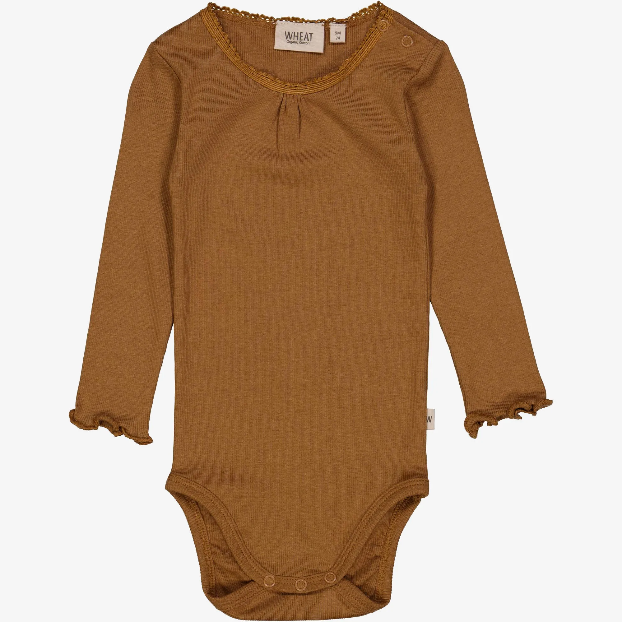 Body Rib Lace LS - caramel