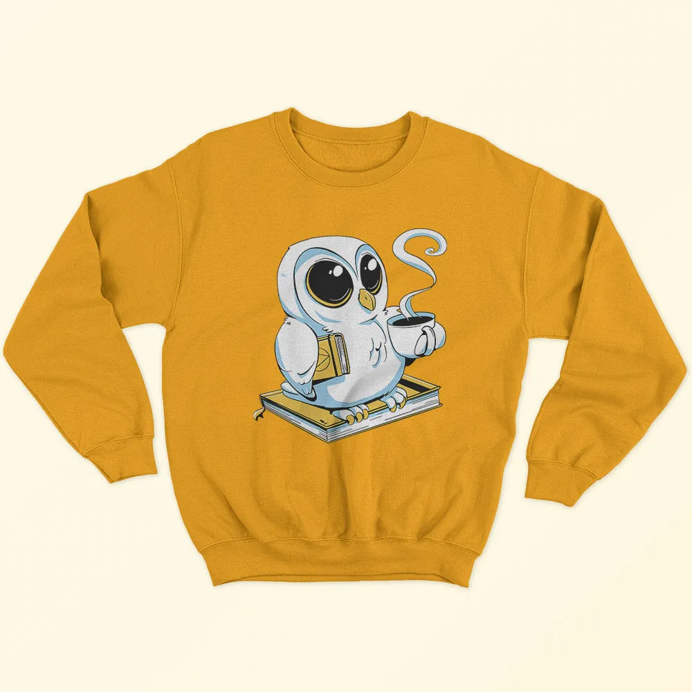 Book Owl & Coffee Sweatshirt