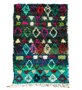 Boucherouite colorful Rug