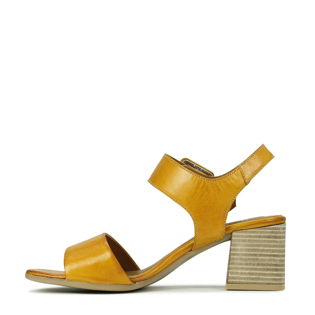 Bousie Leather Ankle Strap Sandals