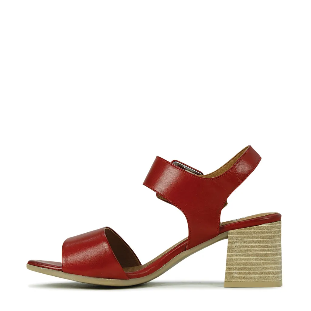 Bousie Leather Ankle Strap Sandals