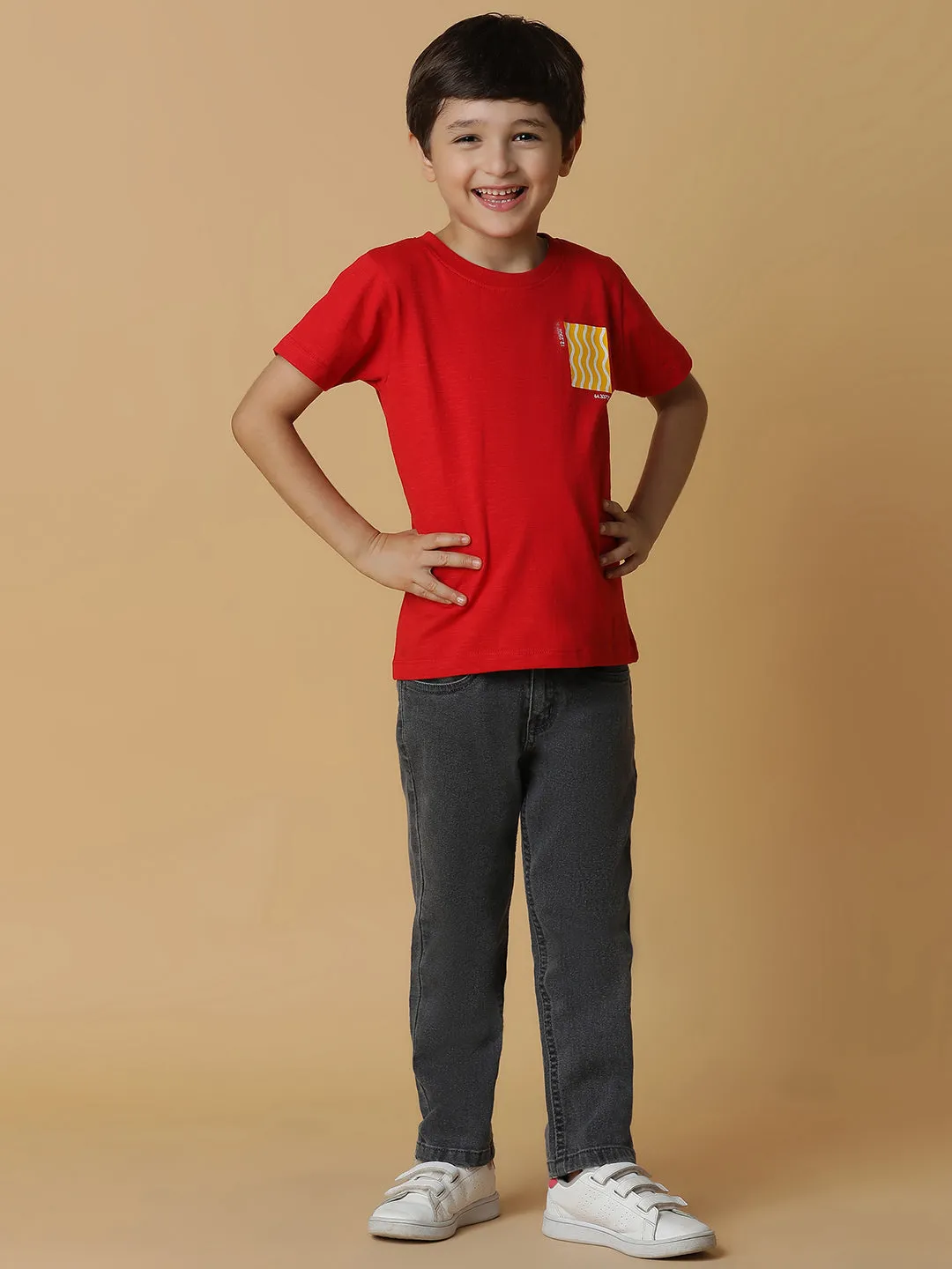 Boys Grey Slim Fit Jeans