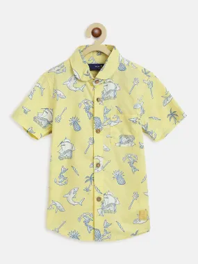 Boys Overall Printed Shirt