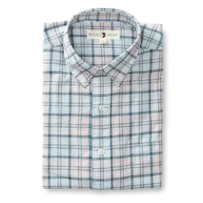 Brackett Plaid Linen Cotton Oxford Sport Shirt