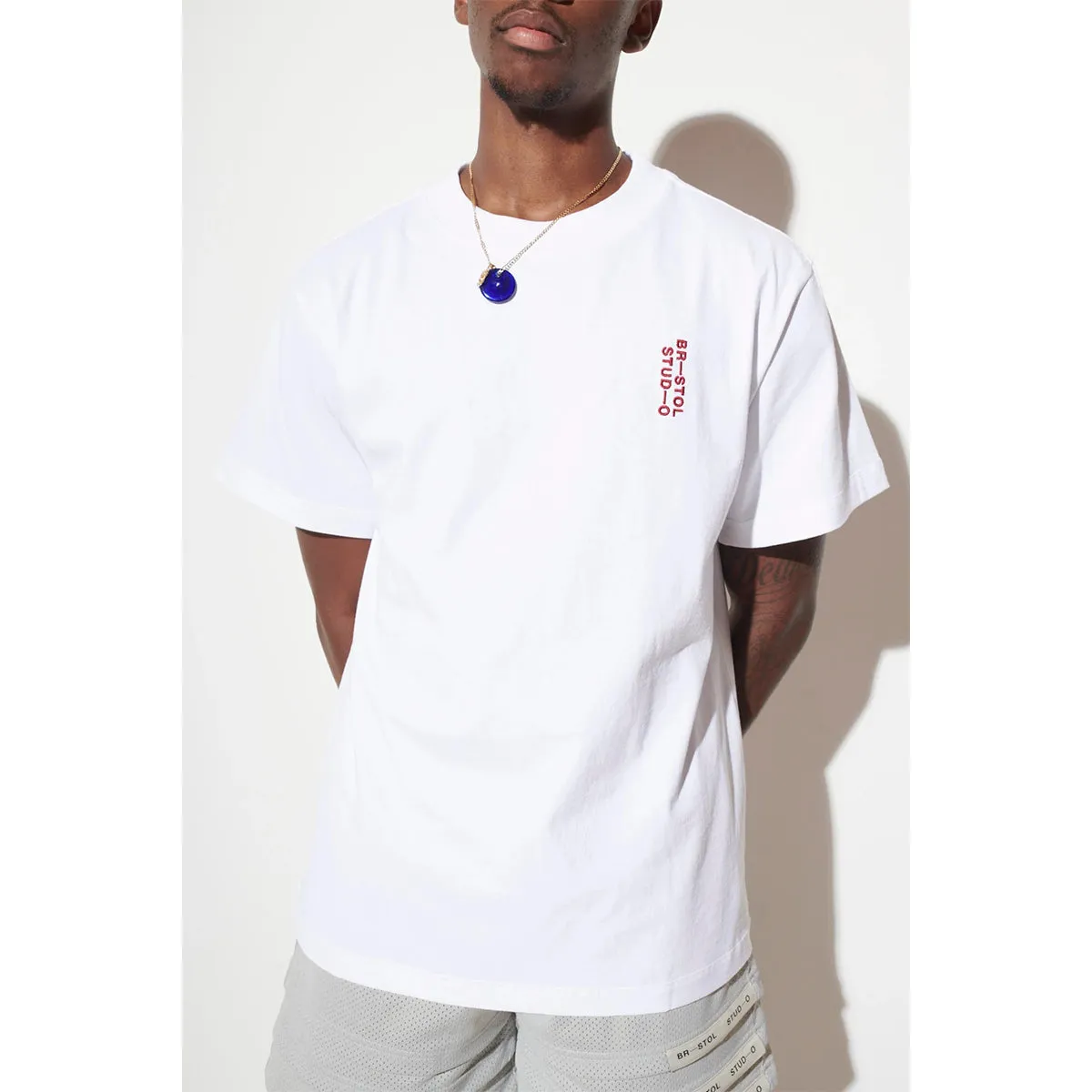 Bristol Studio Men Signature Team Tee White Red