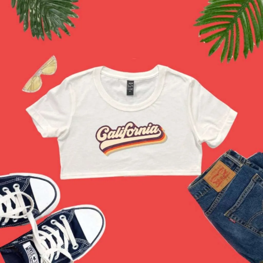 California Retro Underboob Tee